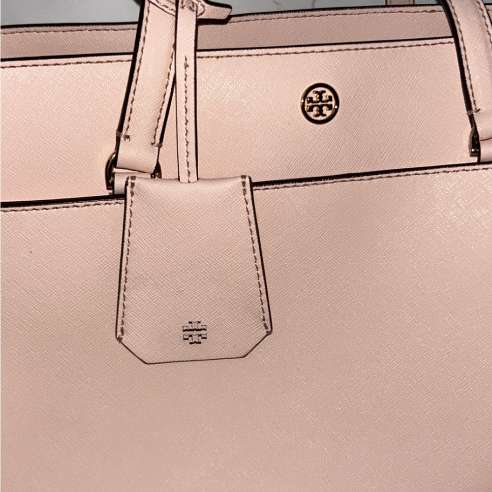 Tory Burch Saffiano Leather Tote Bag - Picture 3 of 11